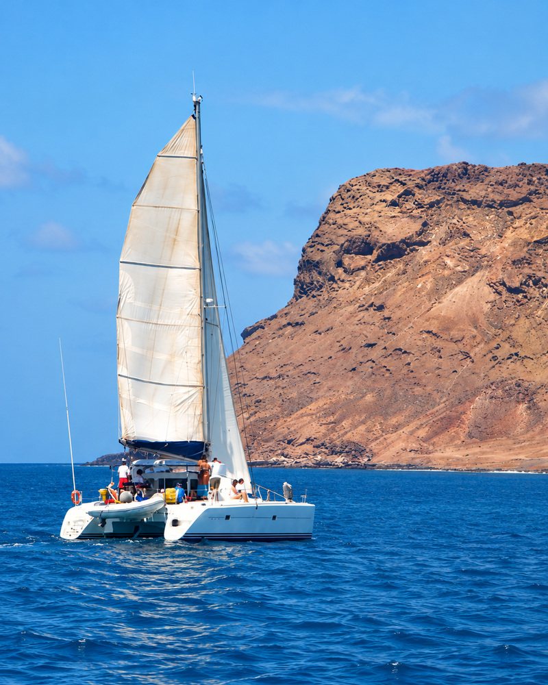 Tour de catamaran au large de Sal