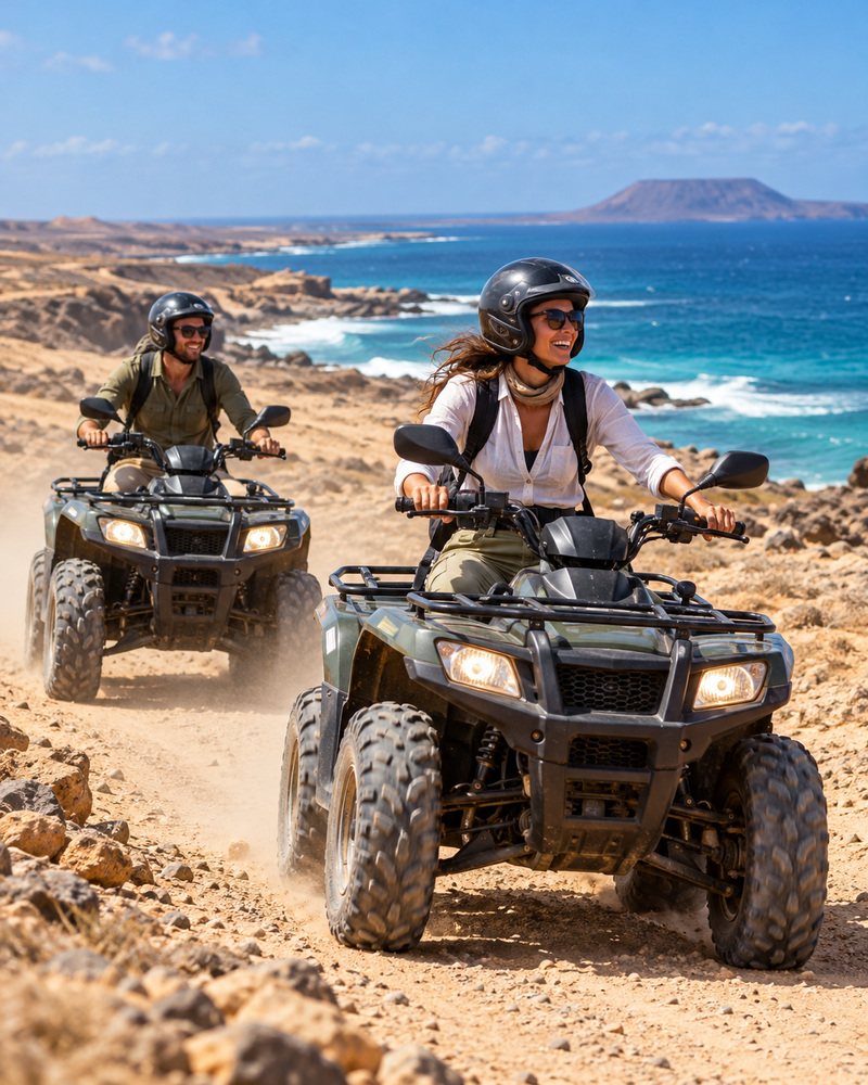 Randonnée en quad dans les paysages de Sal